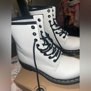 Doc Marten 1460 white boots, size 7